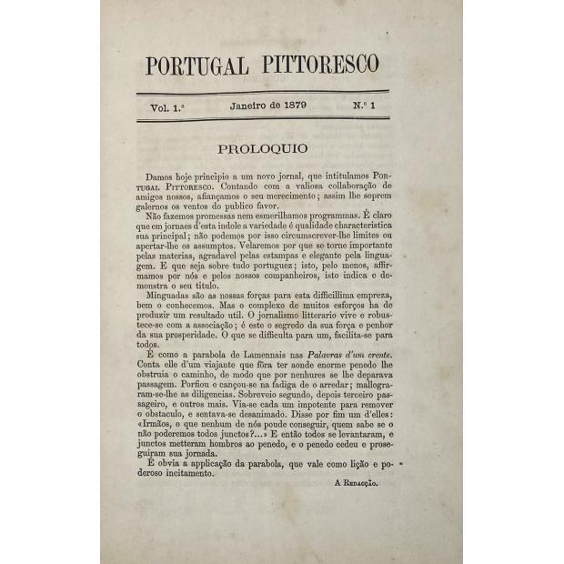 CASTRO, Augusto Mendes Simões de. - PORTUGAL PITTORESCO. Sob a direcção de... Volume I - Nº1 (ao 12). 