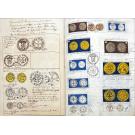 MANUSCRITO. BERNARDO LOPES FERNANDES. Manuscrito de Numismática e Medalhística.