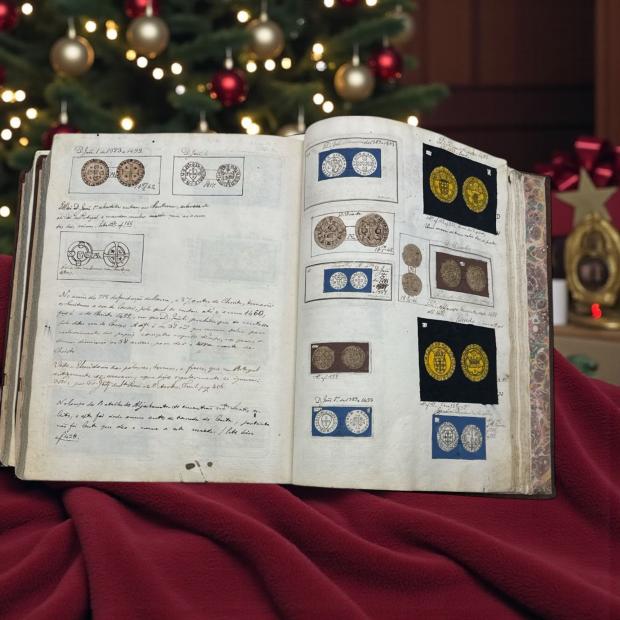 MANUSCRITO. BERNARDO LOPES FERNANDES. Manuscrito de Numismática e Medalhística.