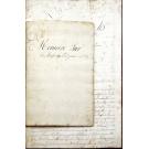 MANUSCRITOS. GARNIER, Abade. - MÉMOIRE SUR LES MÉDAILLES PORTUGAISES. Lisboa, 1 de outubro de 1782. In-8º de 36 folhas.  Junto com: MÉMOIRE SUR LES MONNOIES DE PORUGAL. POUR SERVIR DE REPONSES AUX QUESTIONS PROPOSÉES PAR MONSEIGNEUR LE DUC DE PRASLIN. In-4º de 14 folhas.