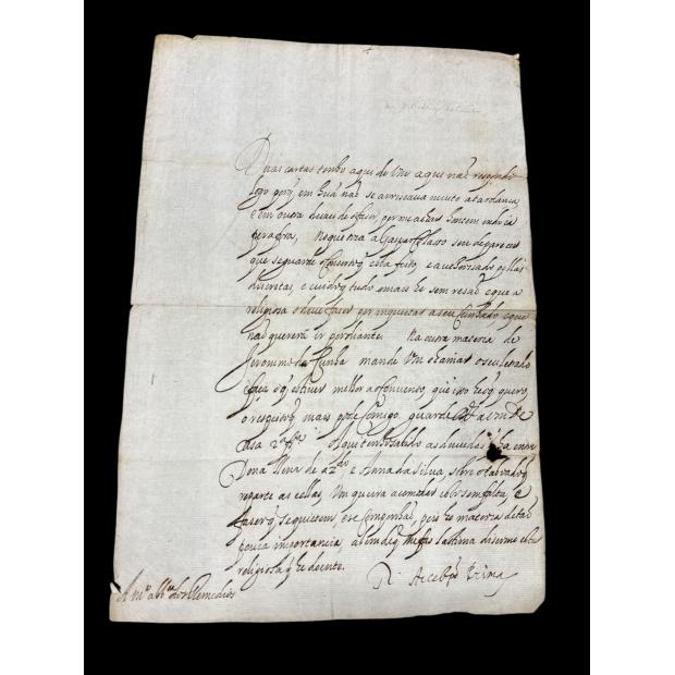 MANUSCRITO. D. Rodrigo da Cunha (1577-1643), Arcebispo de Braga e Lisboa. 