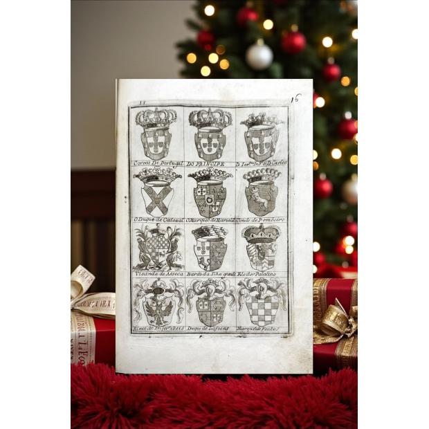 ROCHEFORT, Charles de. - ARMAS DE QUE UZAÕ OS GRANDES E TITULOS DO REINO DE PORTUGAL E MAIS FAMILIAS ILUSTRES. 