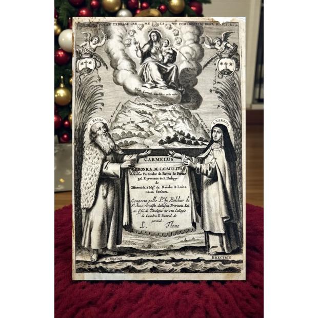 SANTA. ANNA, Fr. Belchior de (e outros). -  CHRONICA DE CARMELITAS DESCALÇOS, particular do Reyno de Portugal e Provincia de Sam Felippe. Tomo I (ao III). 