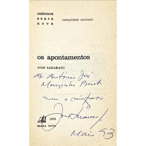 SARAMAGO, José. - OS APONTAMENTOS. 