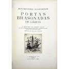 SOUSA, Alberto. - PORTAS BRASONADAS DE LISBOA. 30 desenhos de... Com noticias históricas dos palácios e outros edifícios e uma resenha dos portais armoriados existentes na Cidade de Lisboa. Prefácio do Dr. Julio Dantas.
