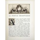 SOUSA, Alberto. - PORTAS BRASONADAS DE LISBOA. 30 desenhos de... Com noticias históricas dos palácios e outros edifícios e uma resenha dos portais armoriados existentes na Cidade de Lisboa. Prefácio do Dr. Julio Dantas.