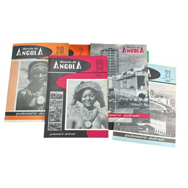 REVISTA DE ANGOLA. Quinzenário Ilustrado. Director Responsável: Arq. Arnado Batalha. Director Executivo: F. Araújo Rodrigues. Nº2 de fevereiro de 1960 (ao Nº 33 de junho de 61).