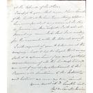 MANUSCRITO. Carta do Marechal Beresford para o Conde de Palmela. 1821