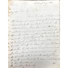 MANUSCRITO. Carta do Marechal Beresford para o Conde de Palmela. 1821