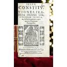 CONSTITVTIONES FRATRVM ORDINIS SANCTISSIMAE TRINITATIS. Junto com: INCIPIT CAEREMONIALE FRATRUM ORDINIS SANCTISSIMAE TRINITATIS 