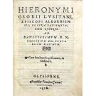 OSÓRIO, Jerónimo. - HIERONYMI OSORII LVSITANI, EPISCOPI ALGARBIENSIS, DE VERA SAPIENTIA, LIBRI QVINQUE.