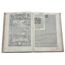 PETRARCA, Francesco. - OPERA DEL PRECLARISSIMO POETA MISER FRANCESCO PETRARCHA con li commenti de miser Bernardo Lycinio sopra li Triumphi.