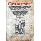 PETRARCA, Francesco. - OPERA DEL PRECLARISSIMO POETA MISER FRANCESCO PETRARCHA con li commenti de miser Bernardo Lycinio sopra li Triumphi.
