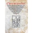 PETRARCA, Francesco. - OPERA DEL PRECLARISSIMO POETA MISER FRANCESCO PETRARCHA con li commenti de miser Bernardo Lycinio sopra li Triumphi.