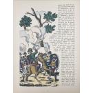 BALZAC, Honoré de. - NAPOLEON son histoire racontée par un vieux soldat dans une grange, précédée d'une vie de Balzac à l'usage de la jeunesse par René Saulnier; arrangements de l'illustration par S. Olesiewicz d'après les images populaires du 1er Empire.