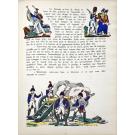 BALZAC, Honoré de. - NAPOLEON son histoire racontée par un vieux soldat dans une grange, précédée d'une vie de Balzac à l'usage de la jeunesse par René Saulnier; arrangements de l'illustration par S. Olesiewicz d'après les images populaires du 1er Empire.
