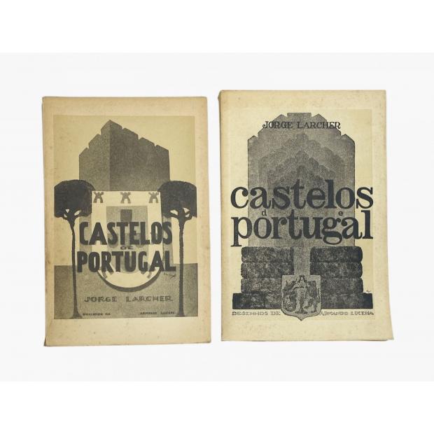 LARCHER, Jorge das Neves. - CASTELOS DE PORTUGAL. DISTRITO DE LEIRIA. Desenhos de Armando de Lucena (e DISTRITO DE COIMBRA).