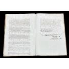 Manuscrito - LEMBRANÇA SOBRE O ESTADO ACTUAL DAS MINAS E METALICAS do Reino, e providencias a tomar sobre seu restabelecimento. Por Joaquim Pedro Fragoso da Mota Siqueira.