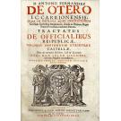 OTERO, Antonio Fernandez. - TRACTATUS DE OFFICIALIBUS REIPUBLICAE, NECNON OPPIDORUM UTRIUSQUE CASTELLAE.