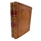 CASTELLO BRANCO, José Barbosa Canaes de Figueiredo. - COSTADOS DAS FAMILIAS ILUSTRES DE PORTUGAL, ALGARVES, ILHAS, E INDIAS. Obra que a El-Rei Fidelíssimo o muito poderoso Senhor D. Miguel Primeiro offerece seu auctor. Tomo I (e II).