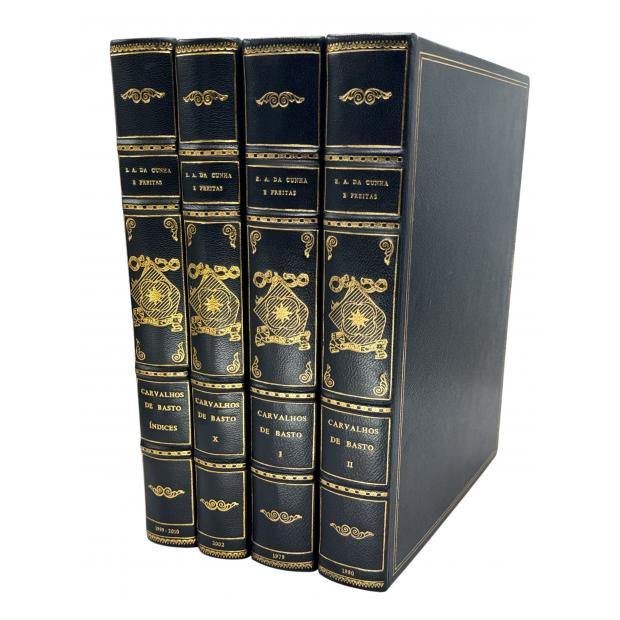 FREITAS E OUTROS, Eugénio de Andrea da Cunha e. - CARVALHOS DE BASTO. A descendência de Martim Pires de Carvalho, Cavaleiro de Basto. Tomo I (ao Tomo XI). 