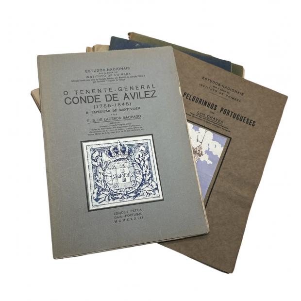 ESTUDOS NACIONAIS sob a Égide do Instituto de Coimbra. Coleção louvada pela Junta de Educação Nacional. Vol. I (ao XX). 
