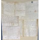 MANUSCRITO. ARQUIVO DA FAMILIA TÁVORA. 54 Manuscritos. Séc. XIV ao XIX