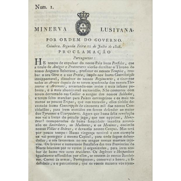 MINERVA LUSITANA. Num. I (ao Num. 44 + 3 suplementos). 