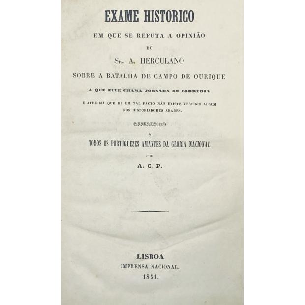 PEREIRA, António Caetano. - 3 obras sobre Alexandre Herculano.
