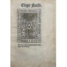ANDRELINUS, Publius Faustus. - ELEGIE FAUSTI.