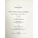 DARWIN E OUTROS, Charles. - THE ZOOLOGY OF THE VOYAGE OF H. M. S. BEAGLE, UNDER THE COMMAND OF CAPTAIN FITZROY, R. N. DURING THE YEARS 1832 TO 1836. Edited and Superinted by Charles Darwing. Parte I - Fossil Mammalia, by Richard Owen. Part II - Mammalia, by George R. Waterhouse. Part III - Birds, by Joha Gould. Part IV - Fish, by Rev. Leonard Jenyns. 
