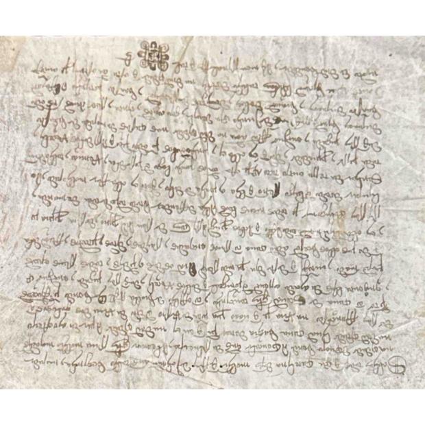 MANUSCRITO. CARTA DE VENDA. Évora. 1399.