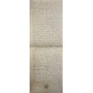 MANUSCRITO. CARTA DE DOAÇÃO. ÉVORA. 1413.