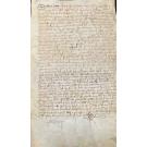 MANUSCRITO. CARTA DE SENTENÇA. RUILHE. (Braga). 1435.