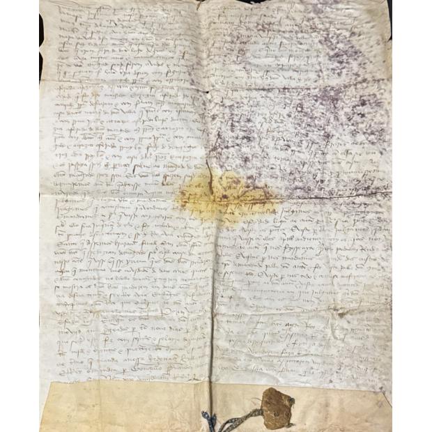 MANUSCRITO. CARTA DE SENTENÇA. D. AFONSO V. GÓIS. 1448.
