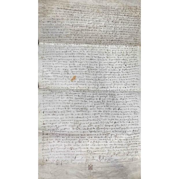 MANUSCRITO. INSTRUMENTO DE CONCERTO. 1527