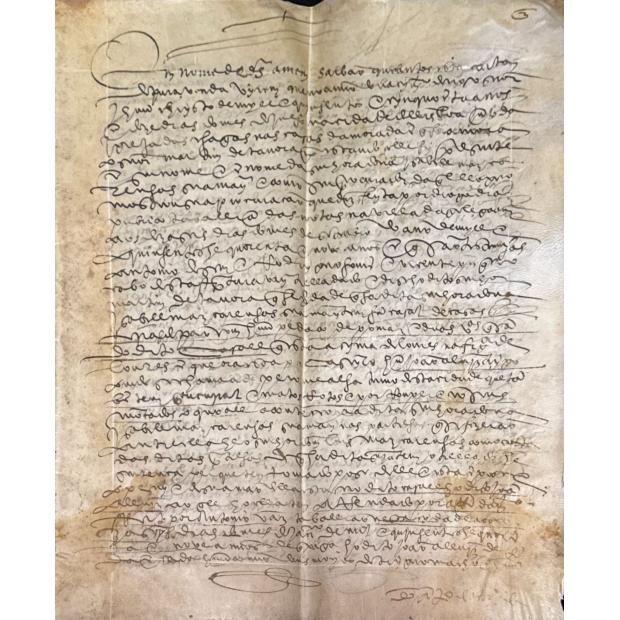 MANUSCRITO. CARTA DE VENDA. 1550.