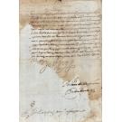 MANUSCRITO. D. FILIPE I (Felipe II de Espanha). CARTA DE MERCÊ. 1596.