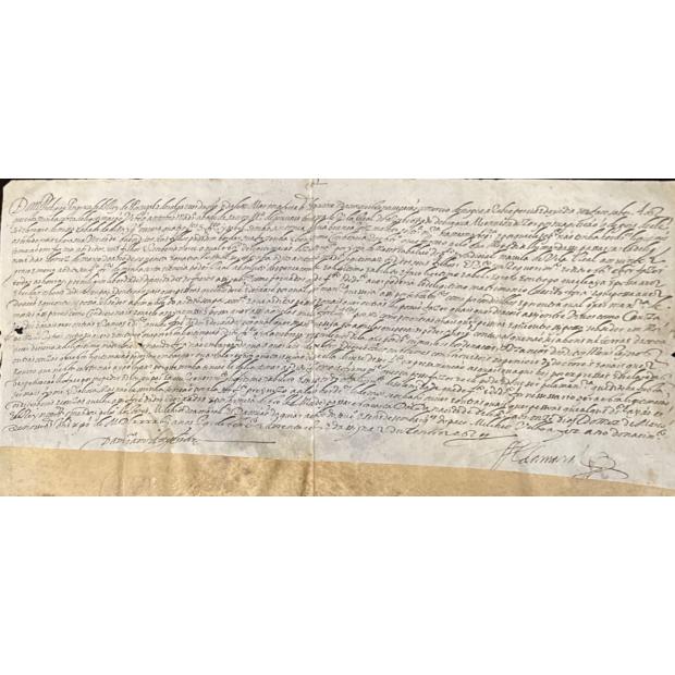 MANUSCRITO. D. FILIPE. CARTA DE LEGITIMAÇÃO. Braga. 1597.