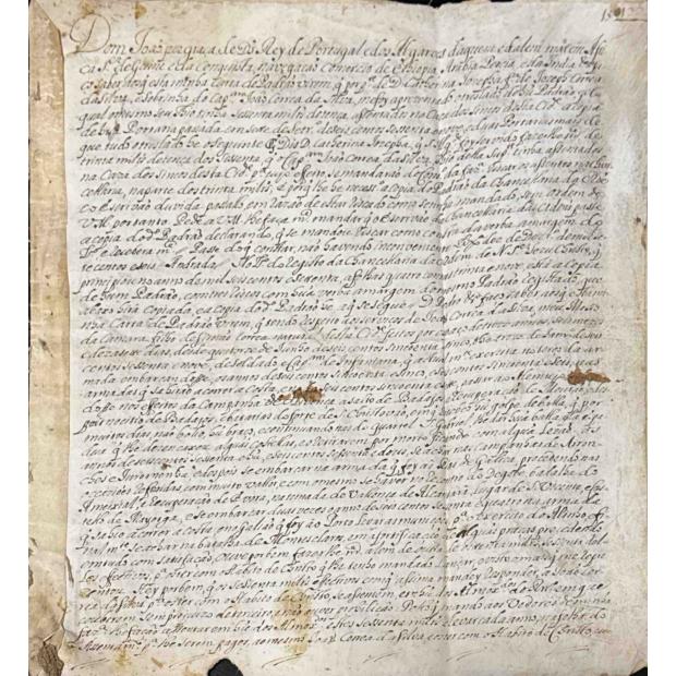 MANUSCRITO. D. JOÃO V. CARTA DE PADRÃO. 1707.
