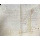 MANUSCRITO. D. JOÃO V. CARTA DE QUITAÇÃO. Santarém, 1734.