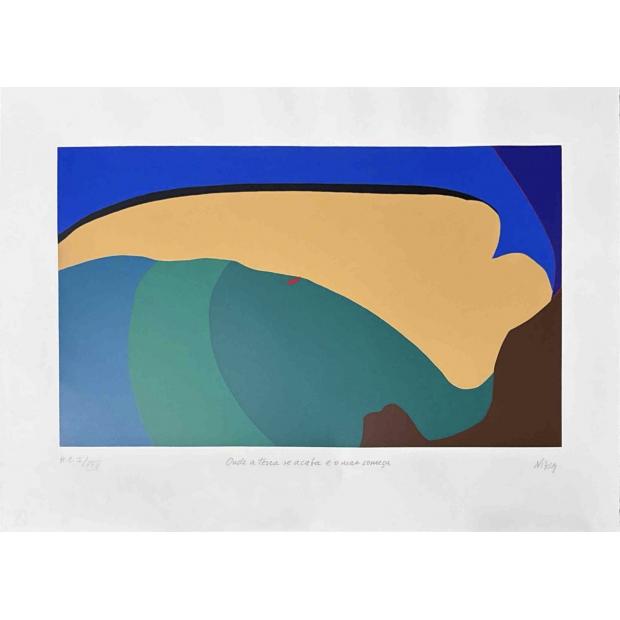 PINTURA. NIKIAS SKAPINAKIS. Onde a terra se acaba e o mar começa, Luis de Camões. 1998.