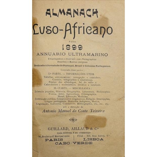 ALMANACH LUSO-AFRICANO PARA 1895 e 1899. 