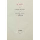 CASTRO, Eugénio de. - HORAS POR... Segunda edição prefaciada por M. da Silva Gaio. (assinado). 