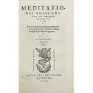 CLENARDO, Nicolau. - MEDITATIONES GRAECANICAE IN ARTEM GRAMMATICAM.