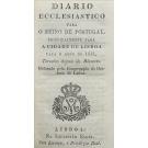 DIARIO ECCLESIASTICO PARA O REINO DE PORTUGAL principalmente para a Cidade de Lisboa. Para o anno de 1831. 
