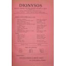 DIONYSOS. Revista Mensal de Filosofia, Ciência e Arte 1ª série, nº 1 (nº 5). 