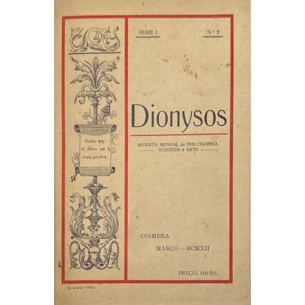 DIONYSOS. Revista Mensal de Filosofia, Ciência e Arte 1ª série, nº 1 (nº 5). 