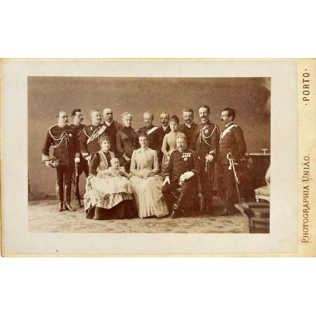Fotografia. - REI D. LUÍS I E TODA A FAMÍLIA REAL. 