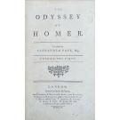 HOMERO. - THE ODYSSEY OF HOMER. Translated by Alexander Pope. Vol. I (ao V). 
